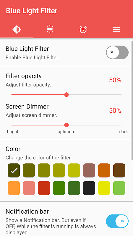 sFilter - Blue Light Filter screenshot 1