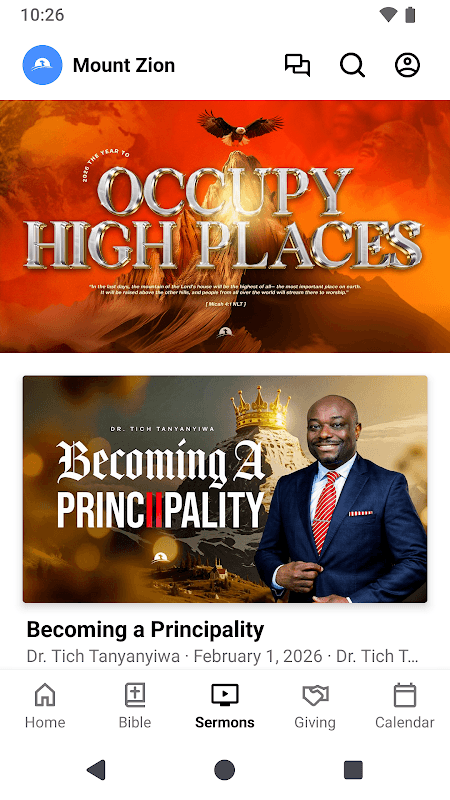 Mount Zion Christian Centre screenshot 2