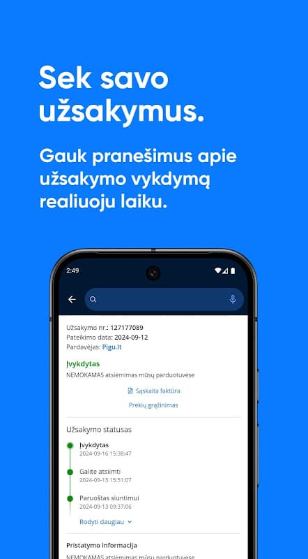 Pigu.lt - mobilioji parduotuvė screenshot 3