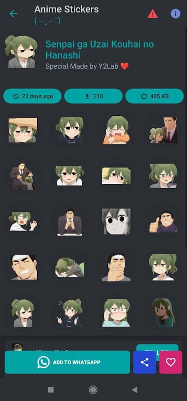 Anime Sticker For WASticker screenshot 4