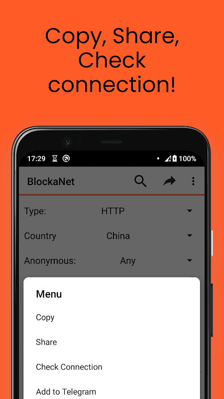 BlockaNet: Free Proxy List screenshot 3