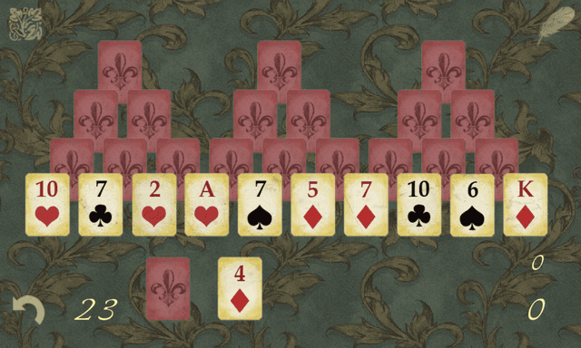 Vintage Tripeaks Solitaire screenshot 1