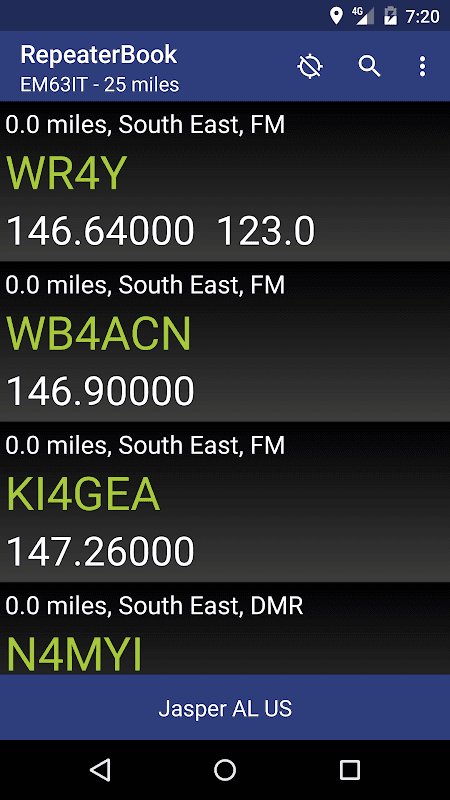 RepeaterBook screenshot 1