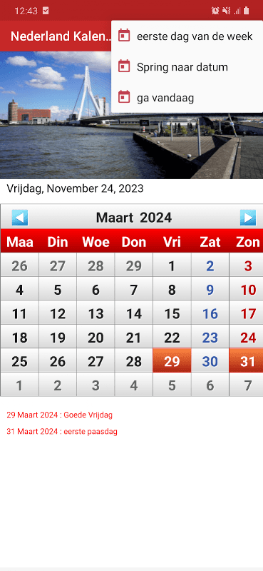 Nederland Kalender 2024 screenshot 3