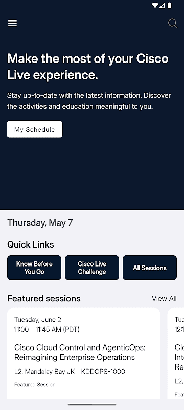 Cisco Events App screenshot 1