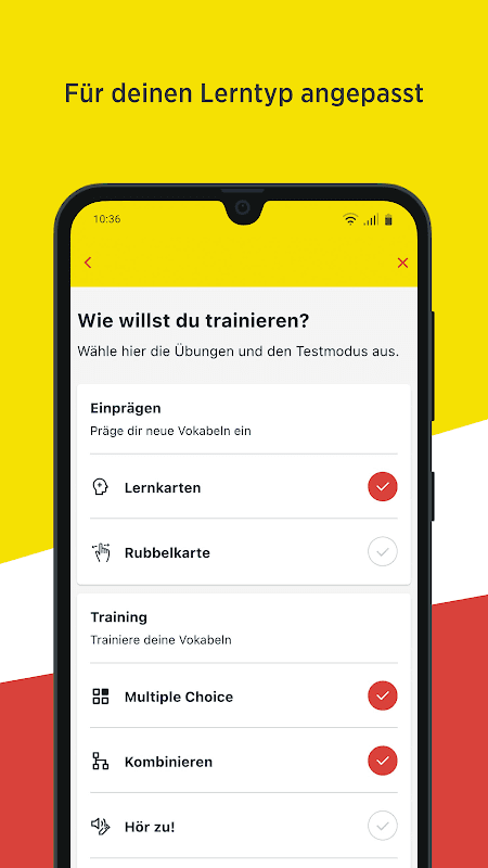 Découvertes Vokabeltrainer screenshot 3