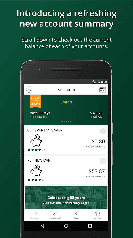 MSUFCU Mobile screenshot 1
