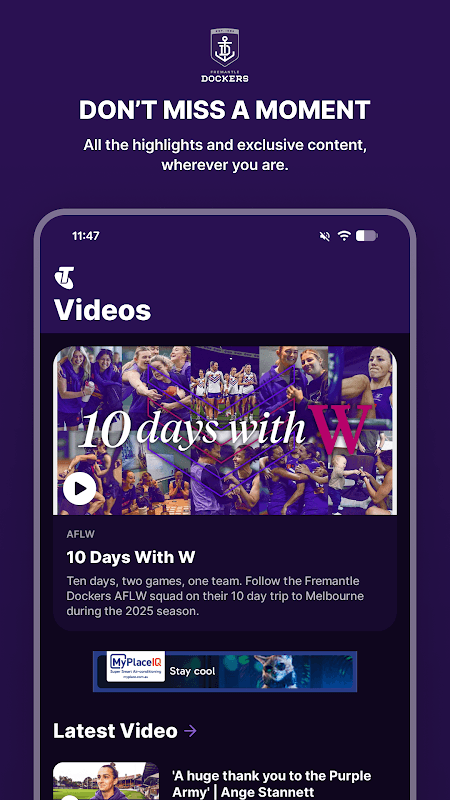 Fremantle Dockers Official App screenshot 2