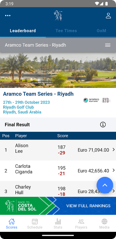 Ladies European Tour screenshot 1