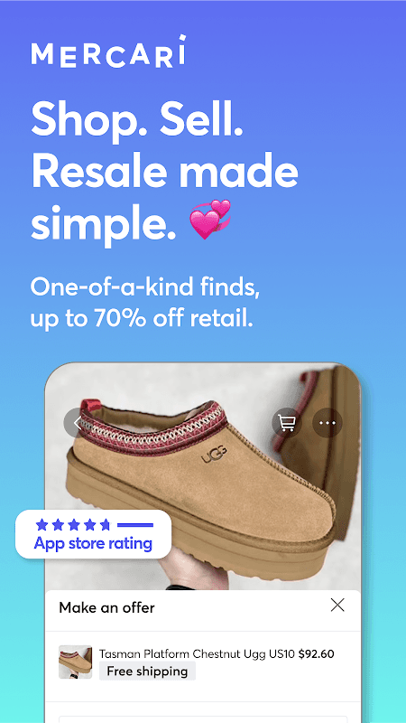 Mercari: Sell Safely & Simply screenshot 1