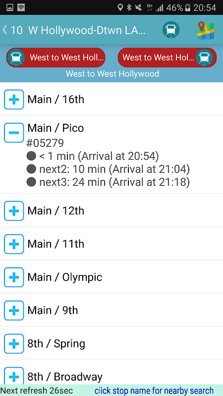 Los Angeles Bus Tracker screenshot 3
