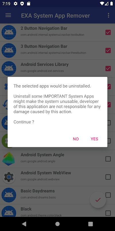 EXA System App Remover [ROOT] screenshot 4