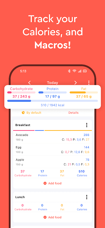 Macros - Calorie Counter screenshot 1