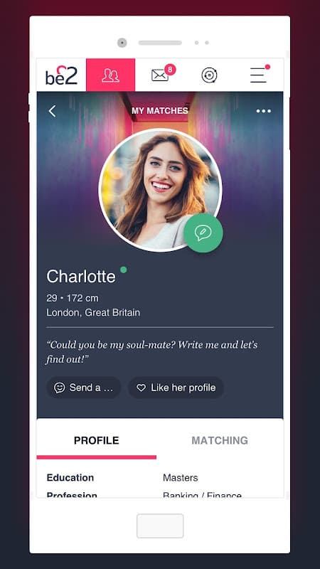 be2 – Matchmaking for singles screenshot 3