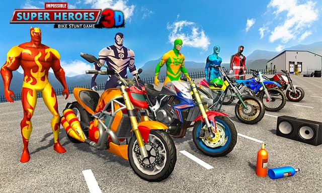 Superhero GT Bike Racing Stunt 2021 screenshot 1