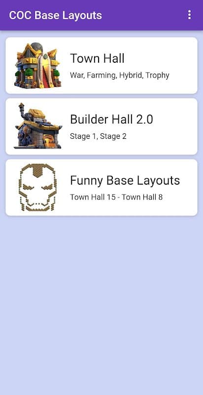 COC Base Layouts Design links screenshot 1