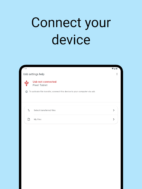 USB SETTINGS - TRANSFER FILES screenshot 5