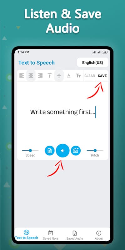 Text to Speech for All App (TTS) screenshot 2
