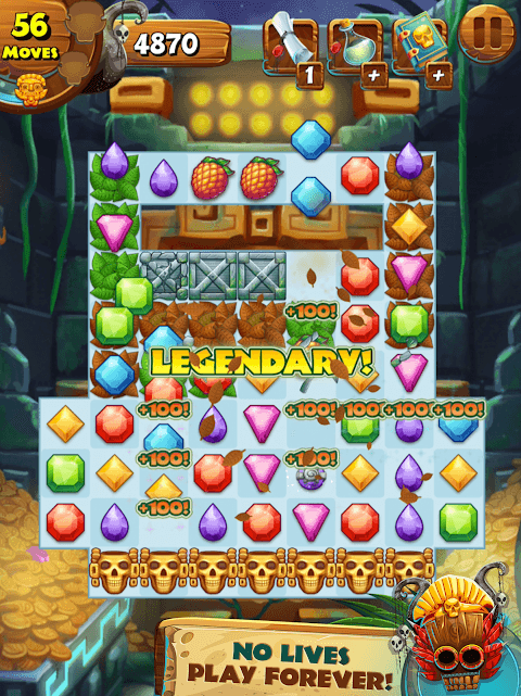 Jungle Mash - Match 3 Jewels screenshot 2