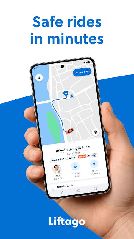 Liftago: Travel safely screenshot 1