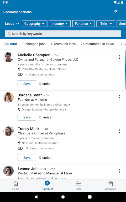 LinkedIn Sales Navigator screenshot 6