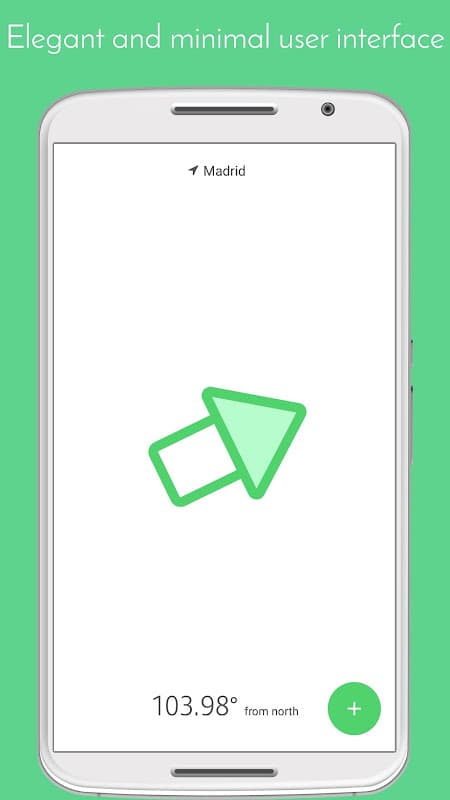 Qibla Compass: A Minimal Qibla screenshot 1