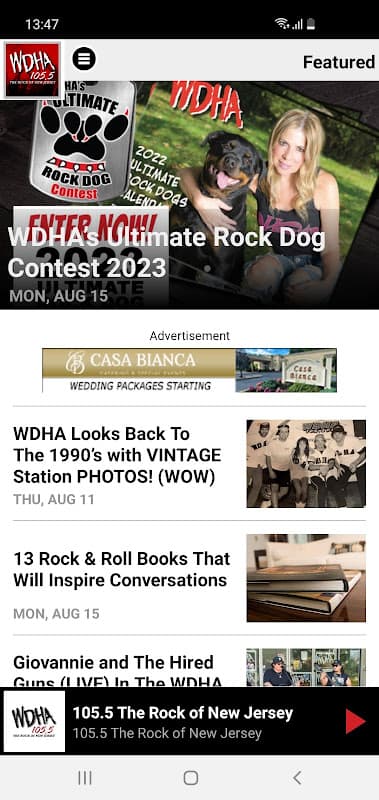105.5 WDHA Player screenshot 2