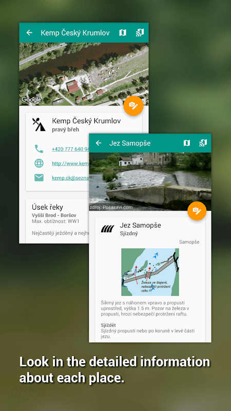 Canoeing navigation screenshot 3