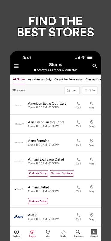 SIMON - Malls, Mills & Outlets screenshot 2