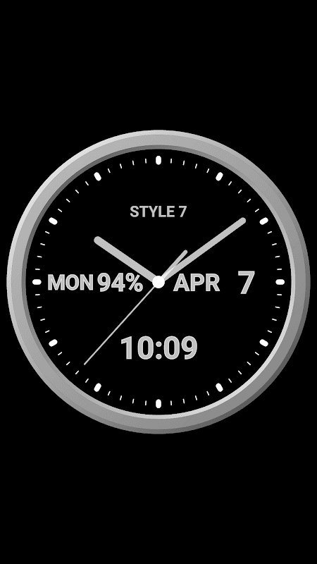 Analog Clock-7 Mobile screenshot 4