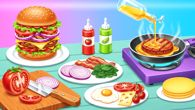 Kitchen Set Cooking Chef Sim screenshot 1