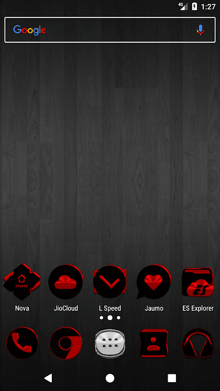 Black and Red Icon Pack v9.0 (Free) screenshot 1