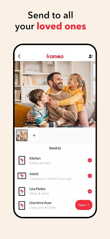 Frameo - Send photos to WiFi digital photo frames screenshot 3