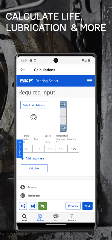 SKF Bearing Assist screenshot 4