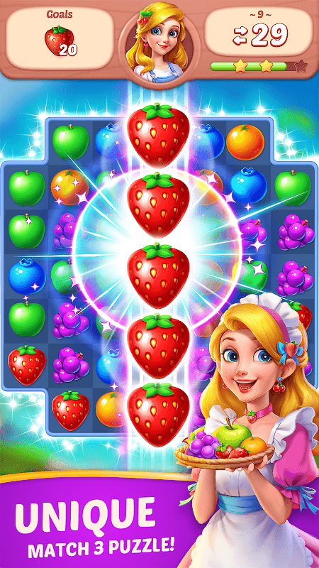 Fruit Diary - Match 3 Puzzle screenshot 1