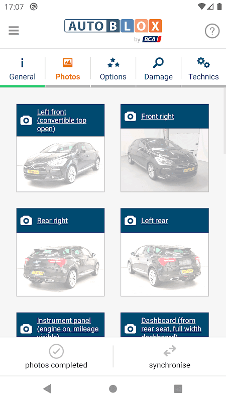 AutoBLOX Inspection app screenshot 1