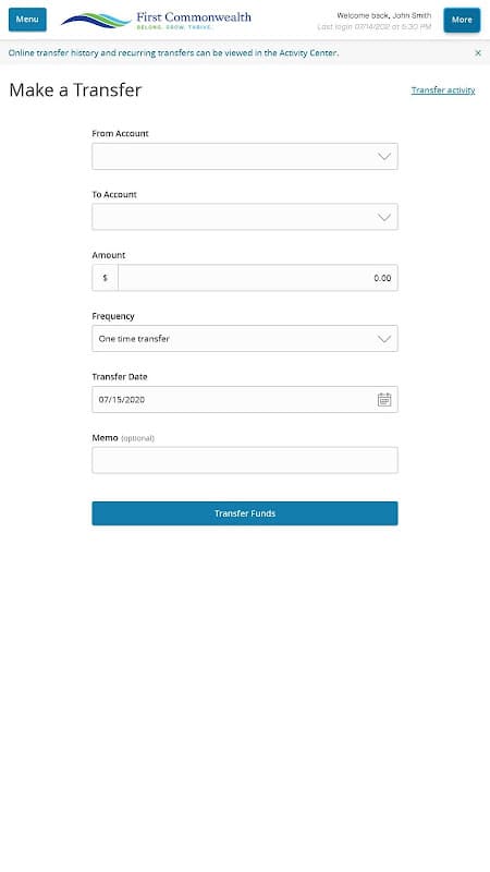 First Commonwealth FCU Mobile screenshot 4