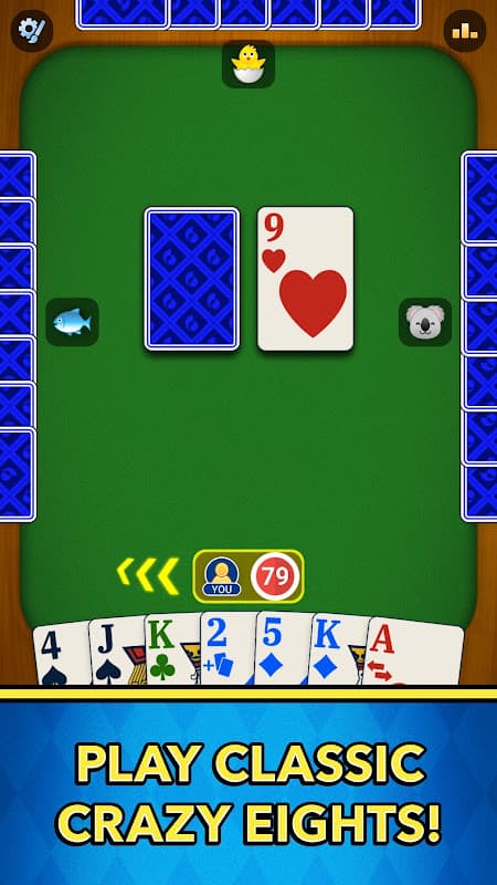 Crazy Eights स्क्रीनशॉट 1