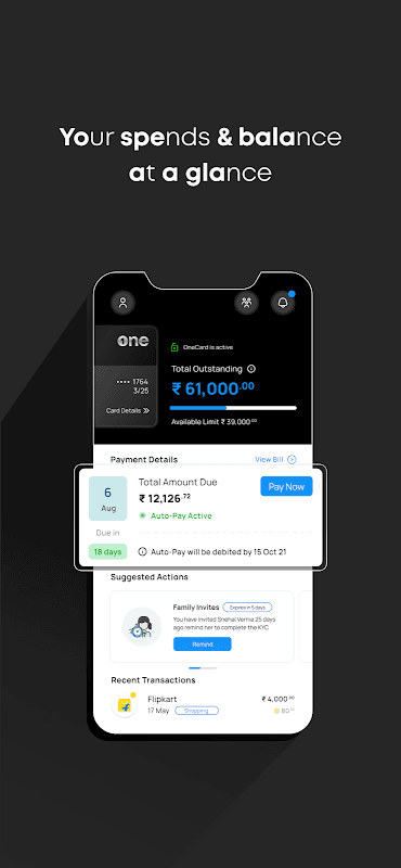 OneCard: Credit Card & UPI screenshot 1
