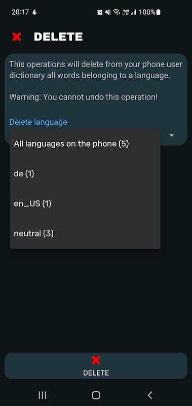 User Dictionary Manager (UDM) screenshot 4