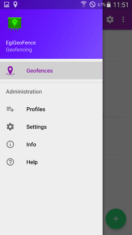 EgiGeoZone Geofence screenshot 1