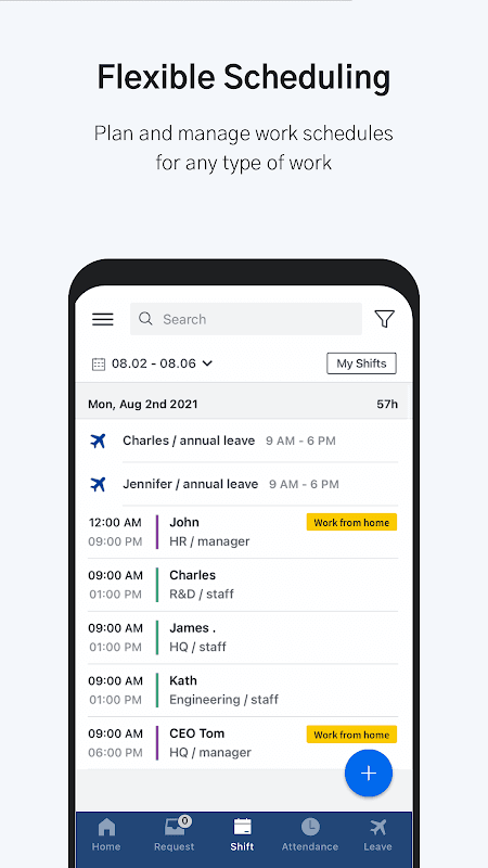 Shiftee - Schedule & Timeclock screenshot 3