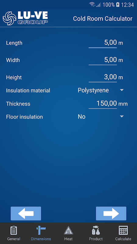 Cold Room Calculator screenshot 3