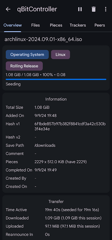 qBitController screenshot 3