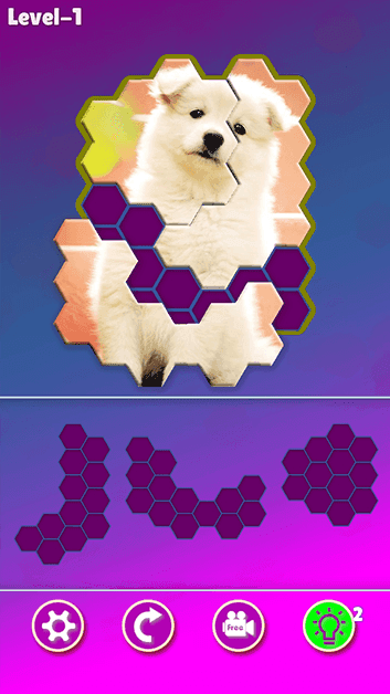 Dog Hexa Puzzle screenshot 1