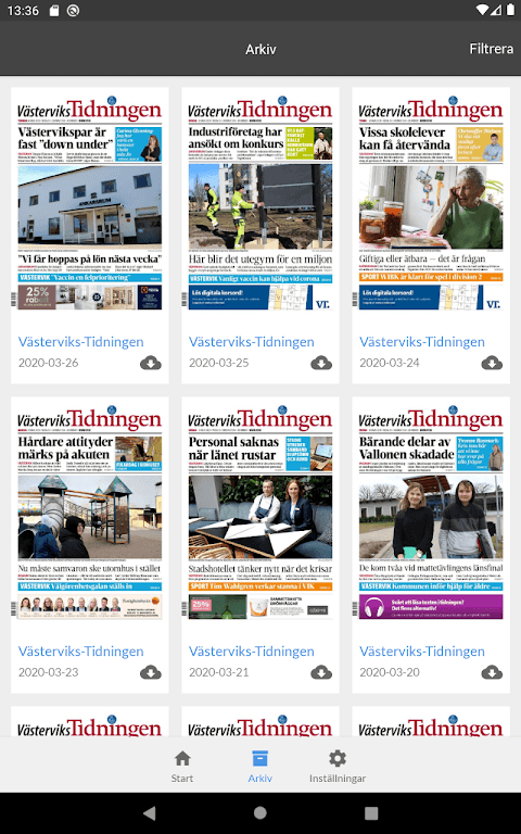 E-tidning VT screenshot 4