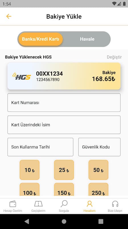 HGS - Hızlı Geçiş Sistemi screenshot 6