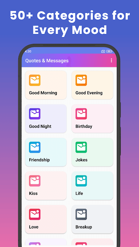 Messages, Quotes and Wishes screenshot 1