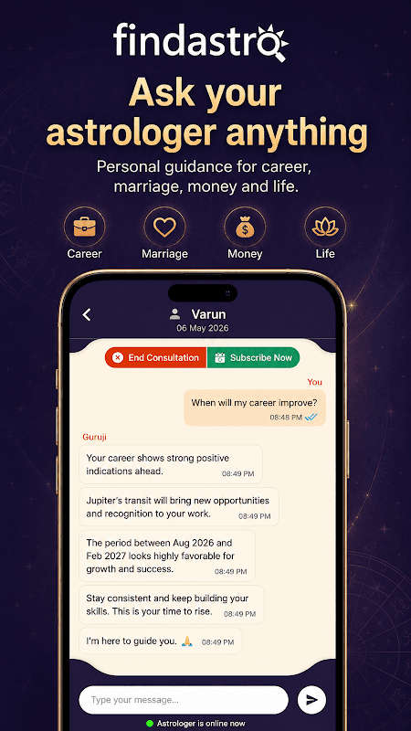 Findastro: Talk to Astrologer screenshot 1