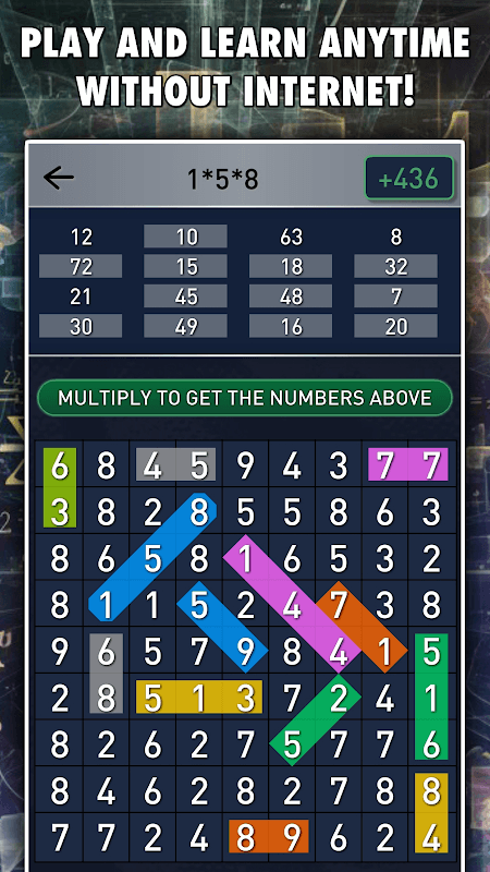 Captura 2 de Números Ocultos: Jogo de Matemática